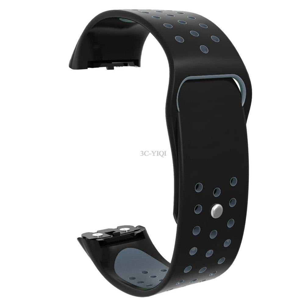 Ersatzarmband für samsung galaxy fit sm -r370 smartwatch, offizielles design, schwarze schnalle, sportarmband
