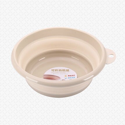 Foldable portable toilet basin, bathroom sink, portable container, sink, bathroom accessories: l Beige