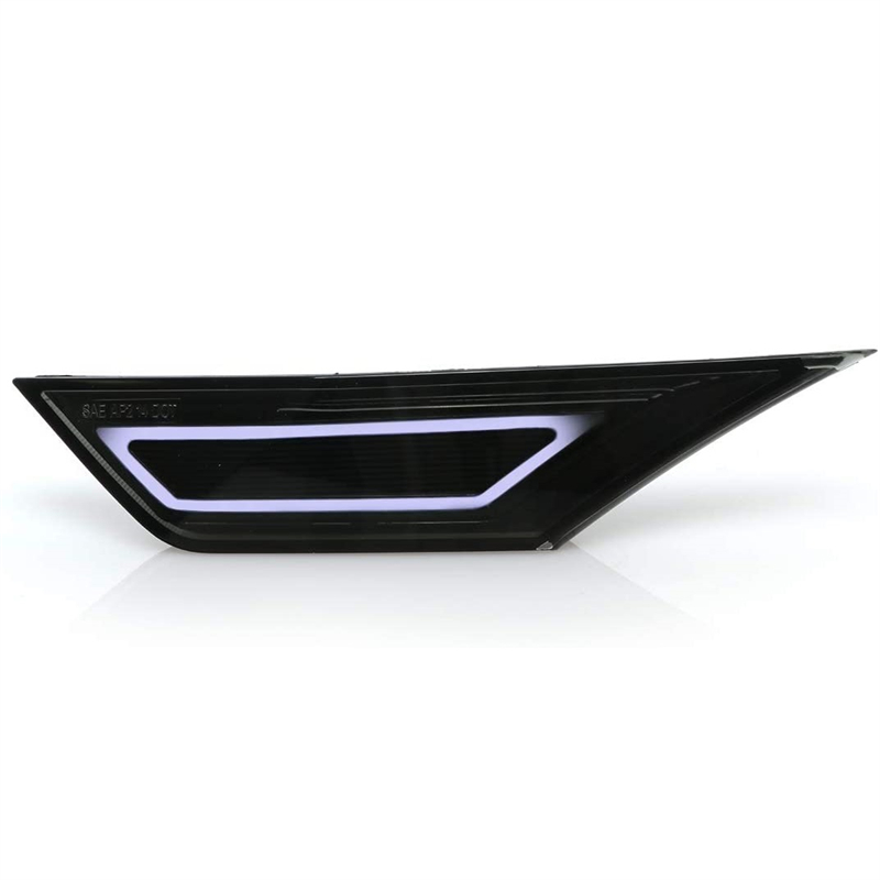 Barra de luz LED de parachoques delantero, marcador lateral de 10. ª generación, estilo Carrera, para Honda Civic Sedan Hatchback, 911, 2 unidades: Azul oscuro