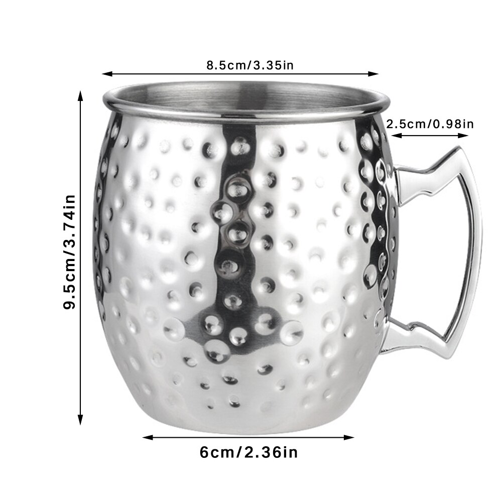 530ml 18 Ounces Hammered Copper Plated Moscow Mule Mug Beer Cup Coffee Cup Mug Copper Plated canecas mugs travel mug