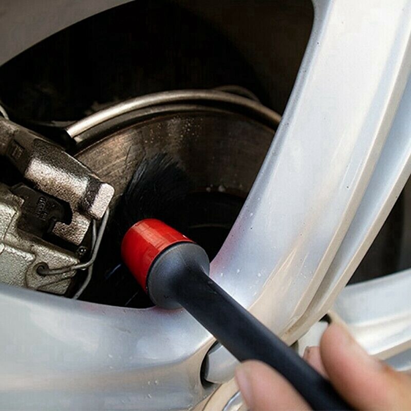 3Pcs Auto Wiel/Band Borstel Autowasseretteborstel Met Handvat & 2 Set Auto Detail Borstel Wassen Auto detailing Cleaning Kit