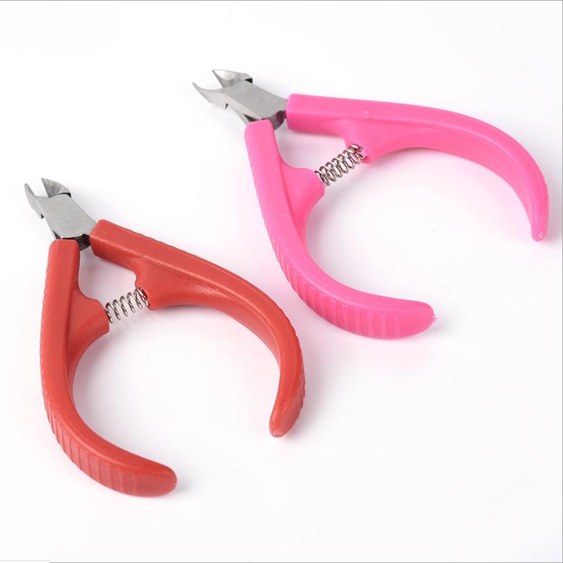 Pinza para cutículas de arcoíris, herramienta para manicura, removedor de piel muerta, pinzas para dedos y uñas, T0239