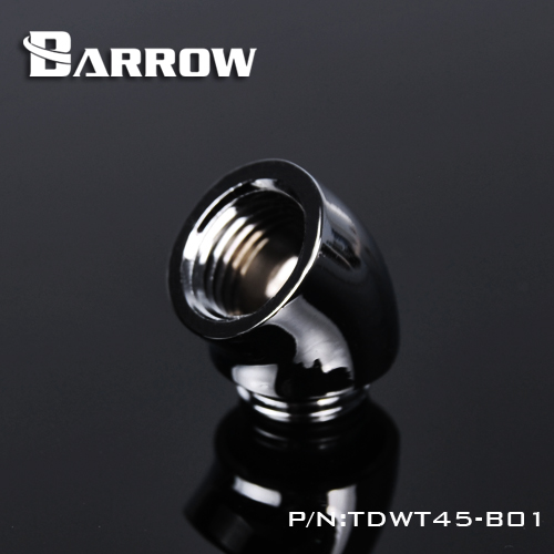 Barrow messing  g1/4 '' gevind 45 graders adapter 45 grader vandkøle adaptere vand køling montering tdwt 45-v2
