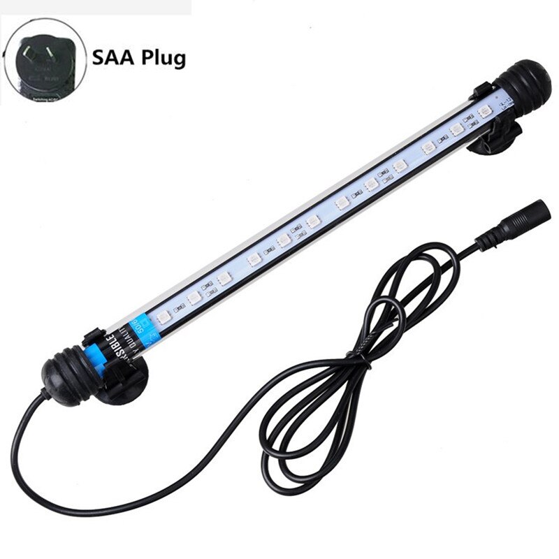 19CM RGB Remote Control Aquarium LED Lighting Fish Tank Arowana Amphibious Submersible Lamp Aquarium Holder Luminaire Waterproof: SAA Plug