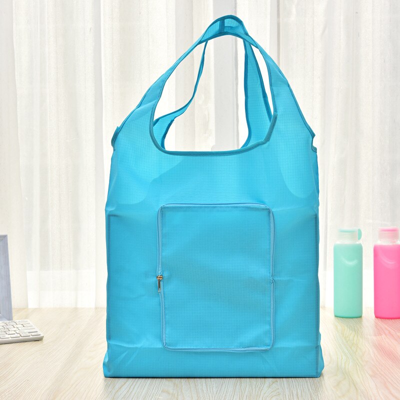Herbruikbare Opvouwbare Boodschappentas Totes Eco Vriendelijke Shopper Draagbare Grote Capaciteit Schouder Handtassen Boodschappentassen Rits