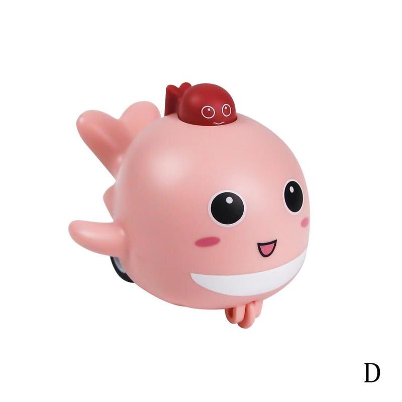 Pushing Sliding Little Dolphin Toy Inertial Pull Back Animal Plastic Car Children Pressing Toy