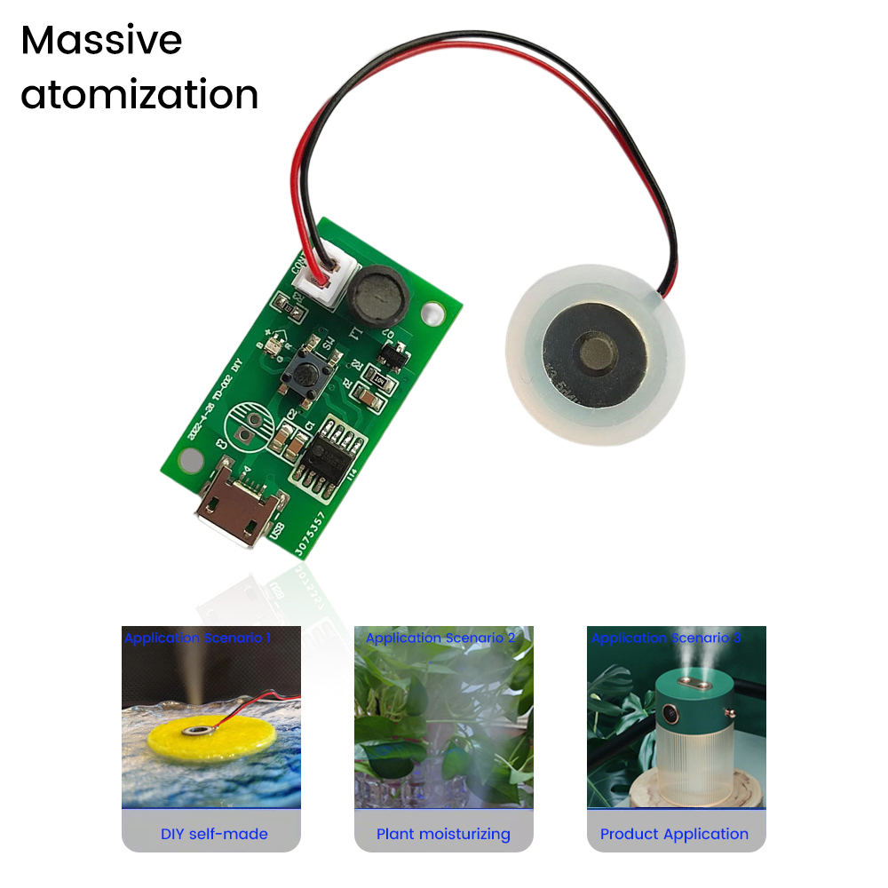 DC3-12V USB Mini Humidificateur DIY Analyste Brumisateur et Pilote Circuit Imprimé Brumisateur Atomisation Film Atomiseur Feuille Mini Osccorporelle