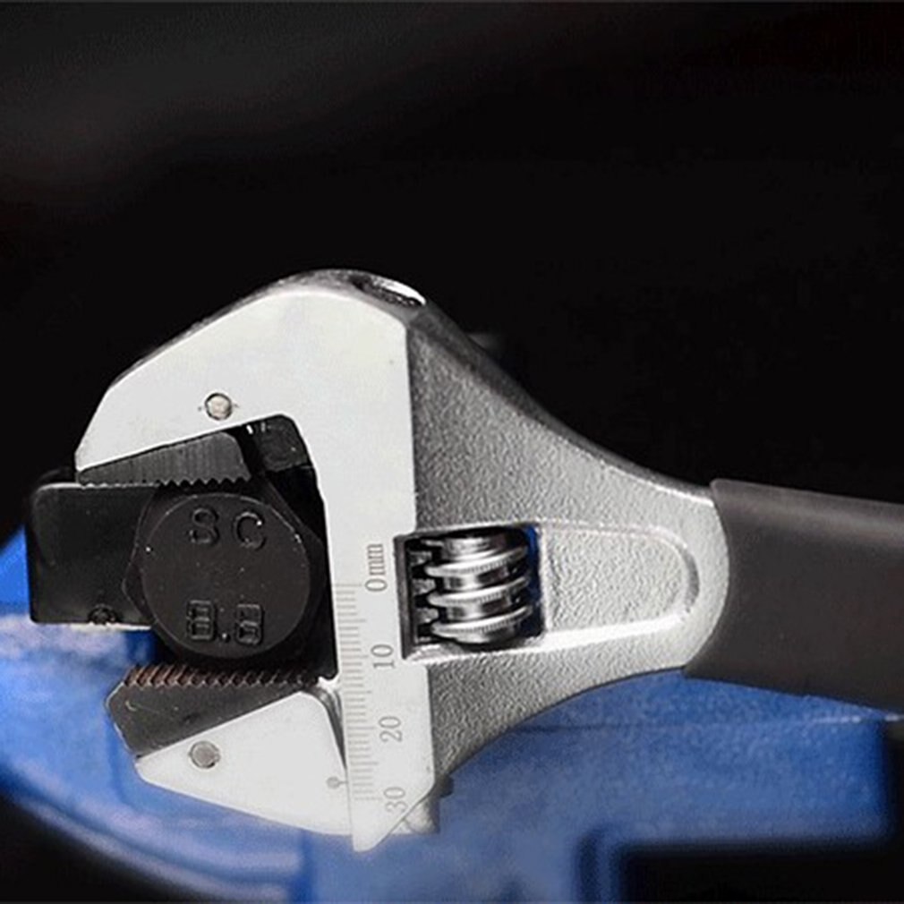 Wide Adjustable Wrench Universal Spanner Key Nut Wrench 8 Inch Large Opening Adjustable Spanner Repair Hand Tools