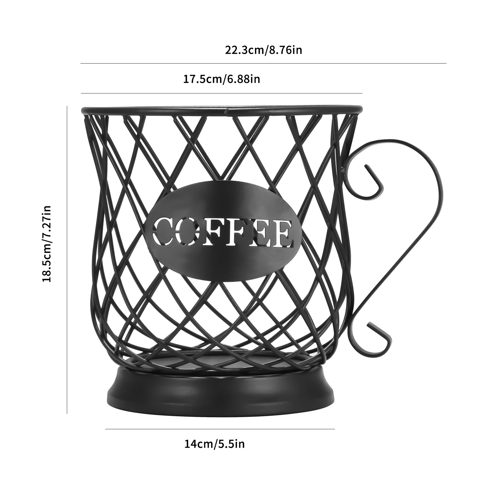 Panier de rangement en fer à café, pour Capsules de Nespresso, dosettes de Gusto Dolce, bureau, café, organisateur de cuisine, Rack de rangement