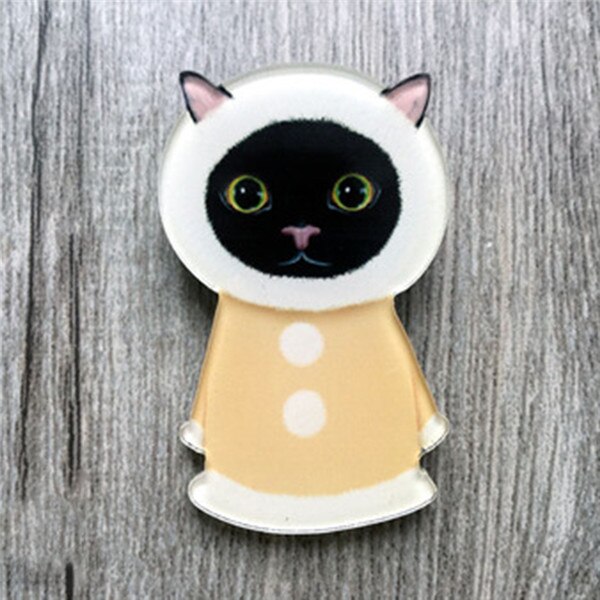 1 stuk zuid-koreaanse acryl speld kleine wegvlieg cartoon schattige badge kleine borst sieraden harajuku zachte zus baby broche gesp: 6