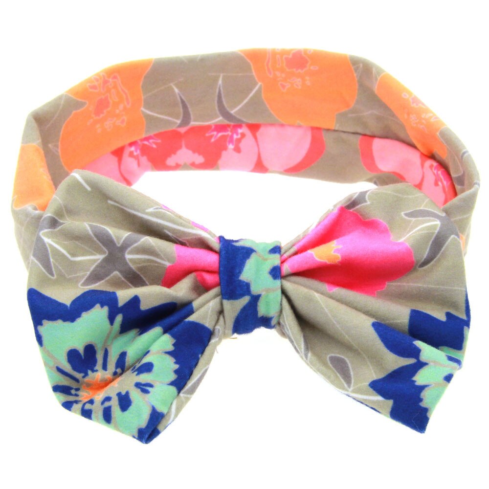 Art Baby Mädchen Blumen- Elastische Hairband Mädchen Baby Stirnband Kleinkind Kaninchen Ohren Tuch Haar Band Zubehör Headwear Jly15: C