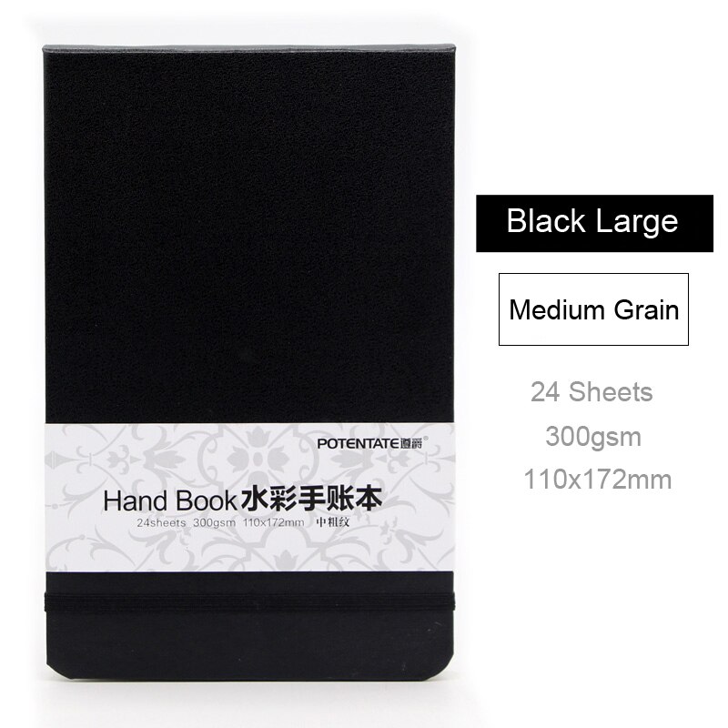 Creatieve Aquarel Schetsboek A5 Draagbare 300gsm Papier Tekening Notebooks Schets Schilderij Notepad School Briefpapier Leveringen: 110x172mm