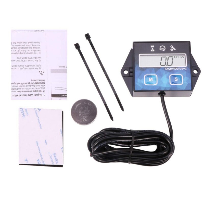 Zelf Aangedreven Motor Digitale Onderhoud Toerenteller Urenteller Voor Grasmaaier Generator Dirtbike Motorfiets