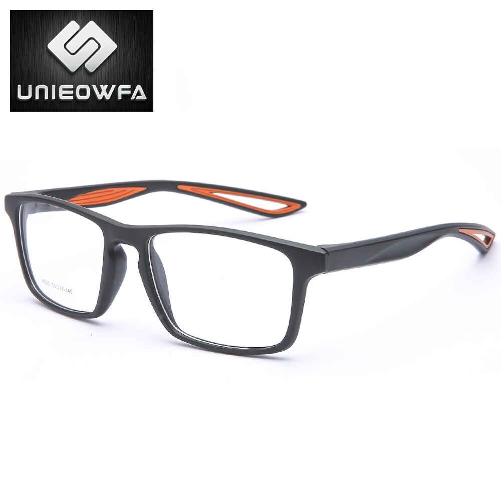 Sport Optical Glasses Frame Men TR90 Prescription Eyeglasses Frame Myopia Progressive Spectacles Frame Clear Transparent Eyewear