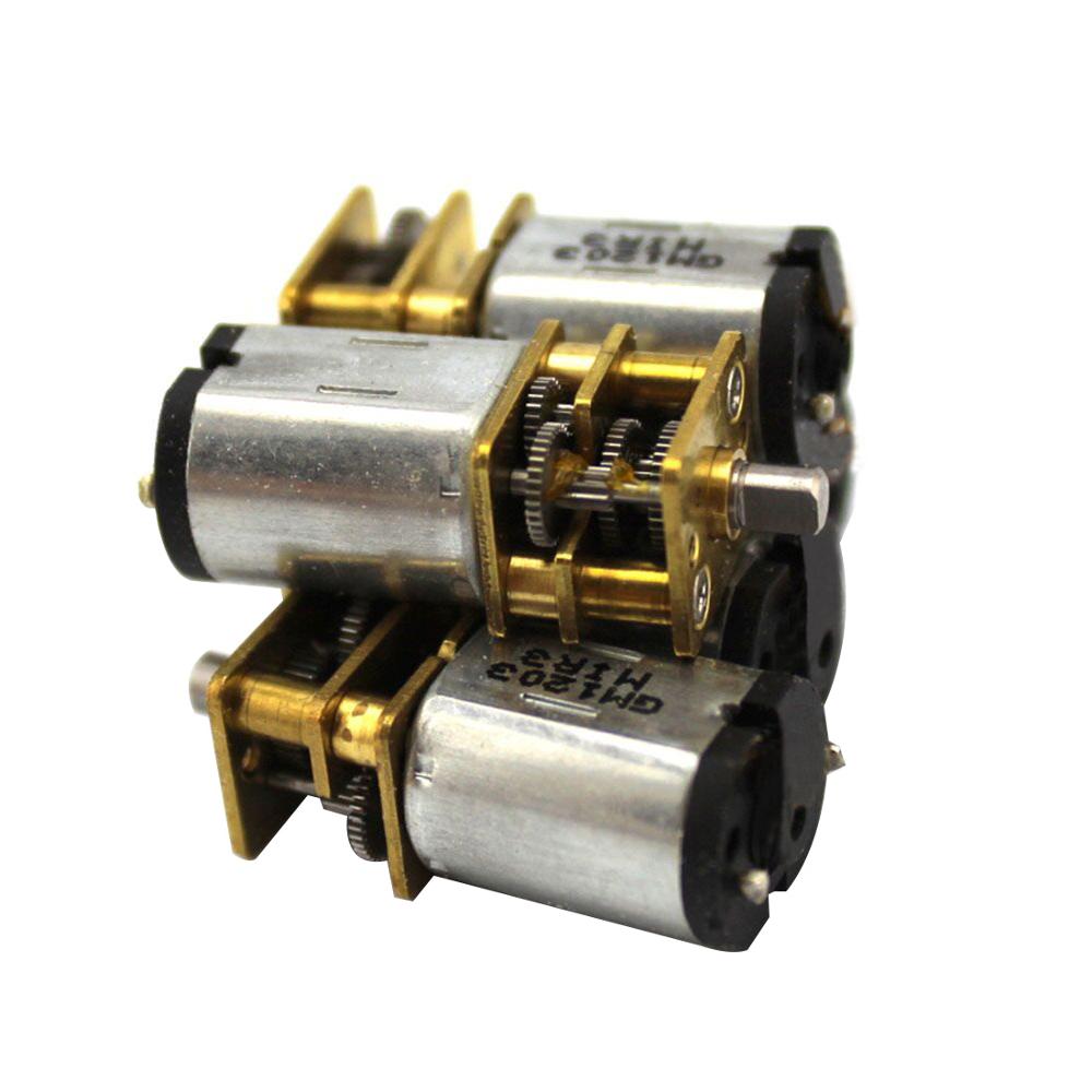 2 Pc GA12-N20 N20 Dc 6V Micro Speed Gear Motor Mini Reductie Motor Met Metalen Versnellingsbak Wiel Vertraging Motor slimme Auto Robot