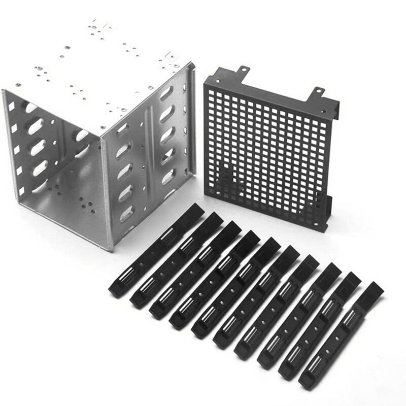 5.25 Inch Tot 5X3.5 Inch Hdd Harde Schijf Kooi Rack Diy Hard Disk Box Voor 3.5 Inch Harde Schijf Doos computer Opslag Uitbreiding