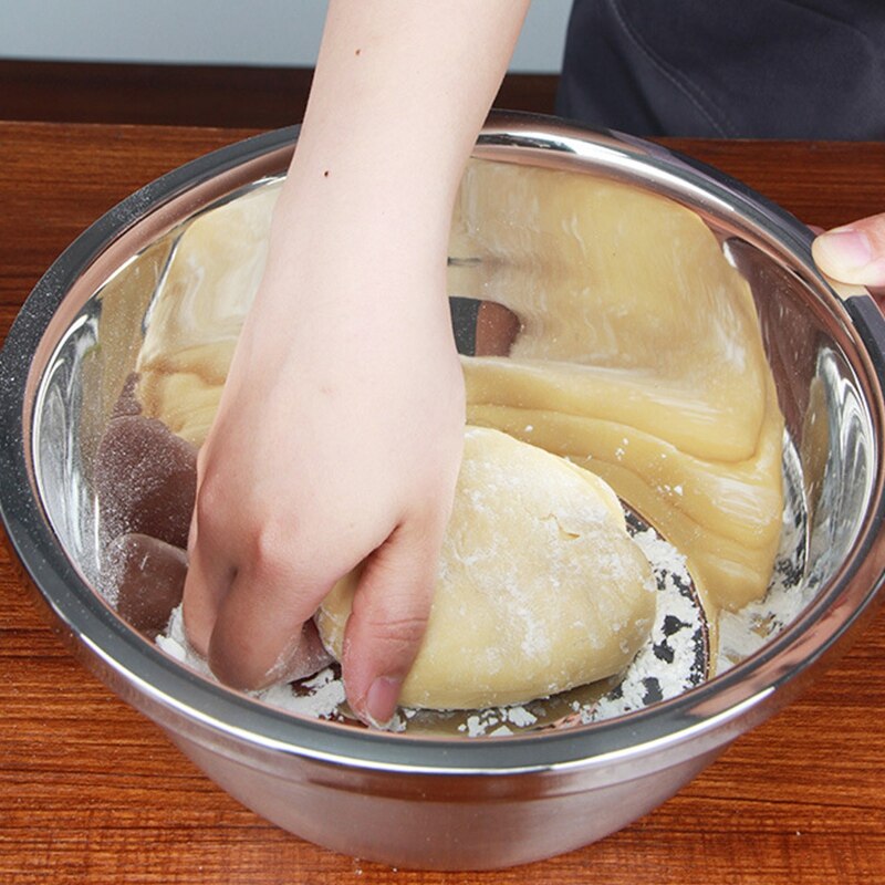 2Pcs Verdikte Rvs Wastafel Voor Thuisgebruik Keuken Eiklopper En Noodle Soep Drain Kom Plantaardige Wastafel Set