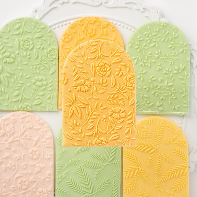 Kleine Bloem Bladeren Patroon Fondant Mold Acryl 3D Embosser Stempel Gebak Suiker Ambachtelijke Vorm Biscuit Cutter Cookie Pers Stempel