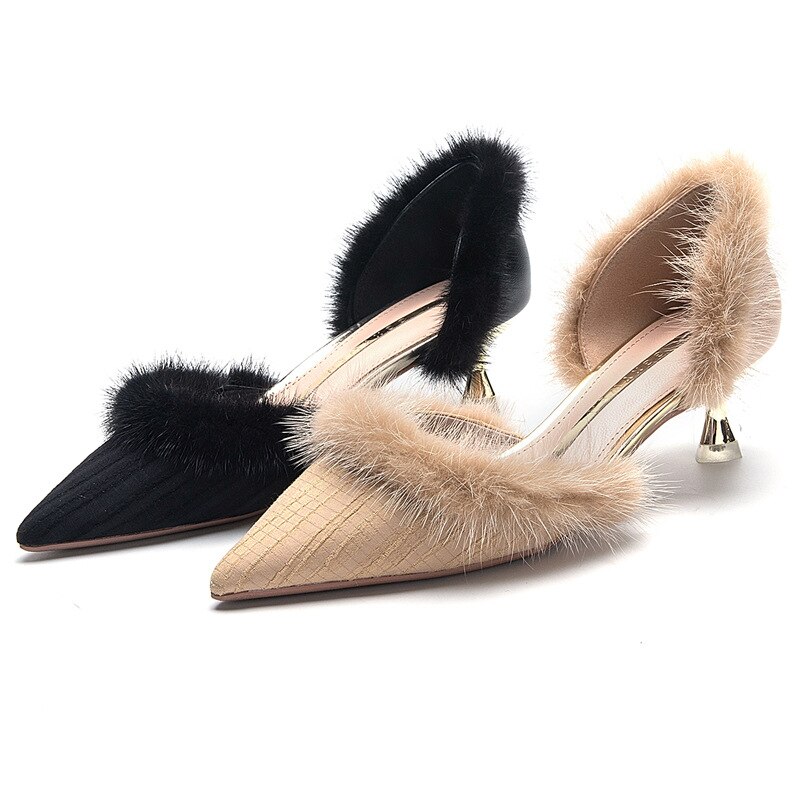 Woman Sandals Gladiator Fur Ladies Ankle Wrap Wedges Women Platform Shoes Female Lace Up Sandalias De Mujer