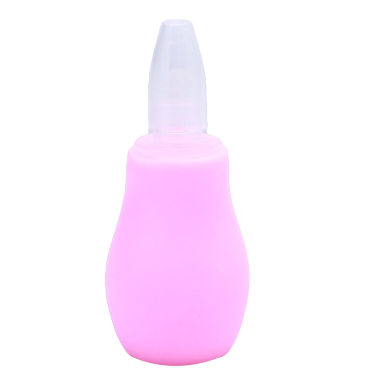 Silicone Baby Children Nasal Aspirator Toddler Nose Cleaner Infant Snot Vacuum Sucker For Baby Product: Pink