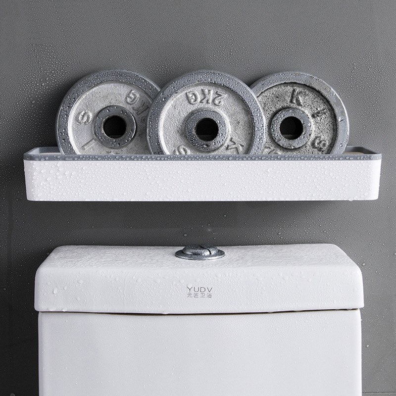 Væghængt toilet badeværelse opbevaringsskab stativ hulfri multifunktionel artefakt over hylde organizer toiletstativ