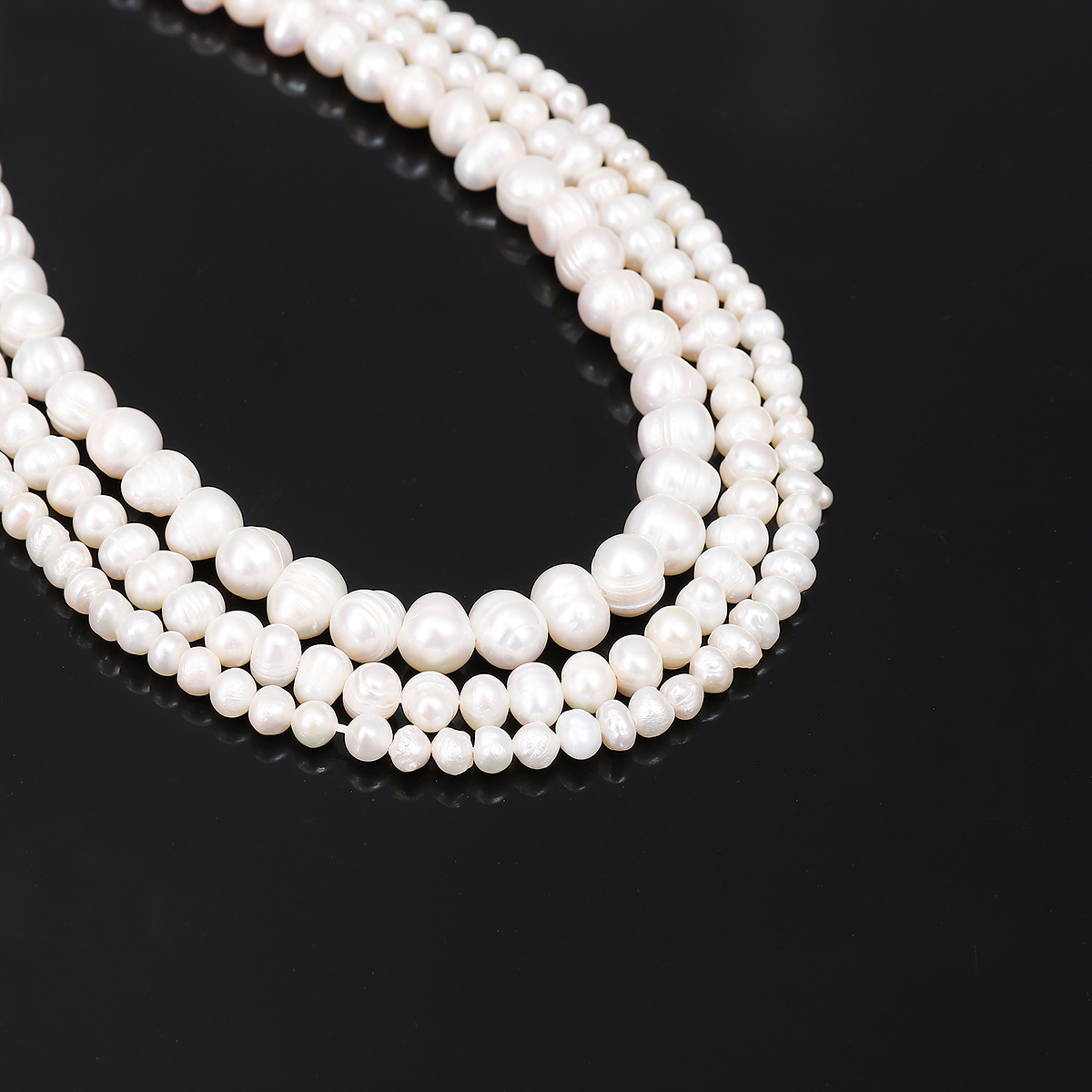 10 stk. naturlige ferskvandsperler barok uregelmæssige perler til gør-det-selv elegant smykkefremstilling øreringe armbånd halskæde tilbehør