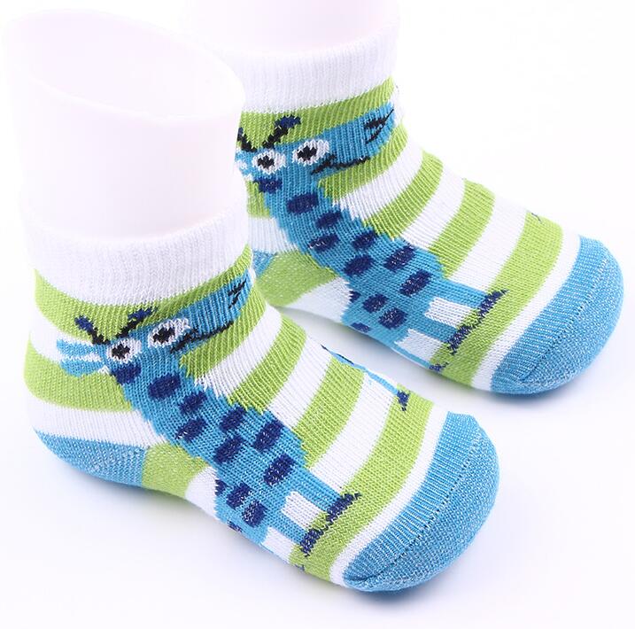 3 paare/los Schönen Frühling Herbst Baby freundlicher Socken Kleinkind Mädchen Jungen gestreift Weiche Blumen- Neue freundlicher neugeborenen