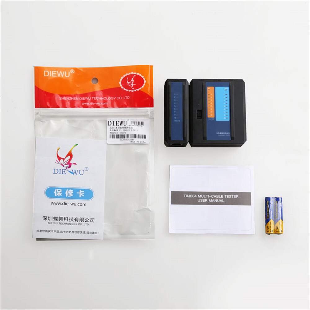 Kebidumei-Herramienta de reparación de red multifunción, probador de Cable de red LAN Ethernet, RJ45, RJ11