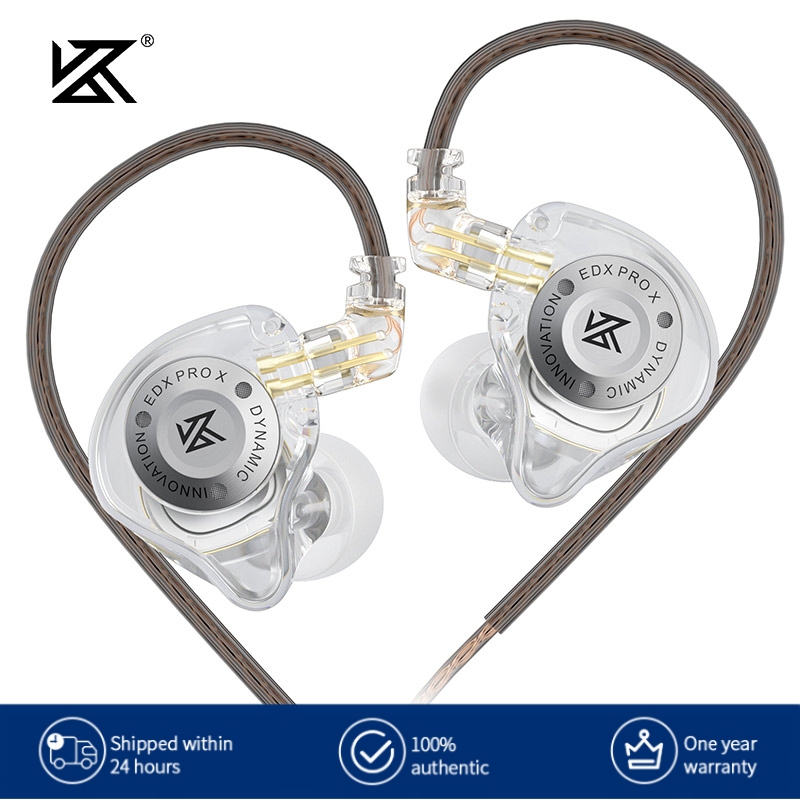 Kz edx pro x dynamische driver hoofdtelefoon hifi zware bas oordopjes sport metalen hoofdtelefoon afneembare hoofdtelefoon 2 pin