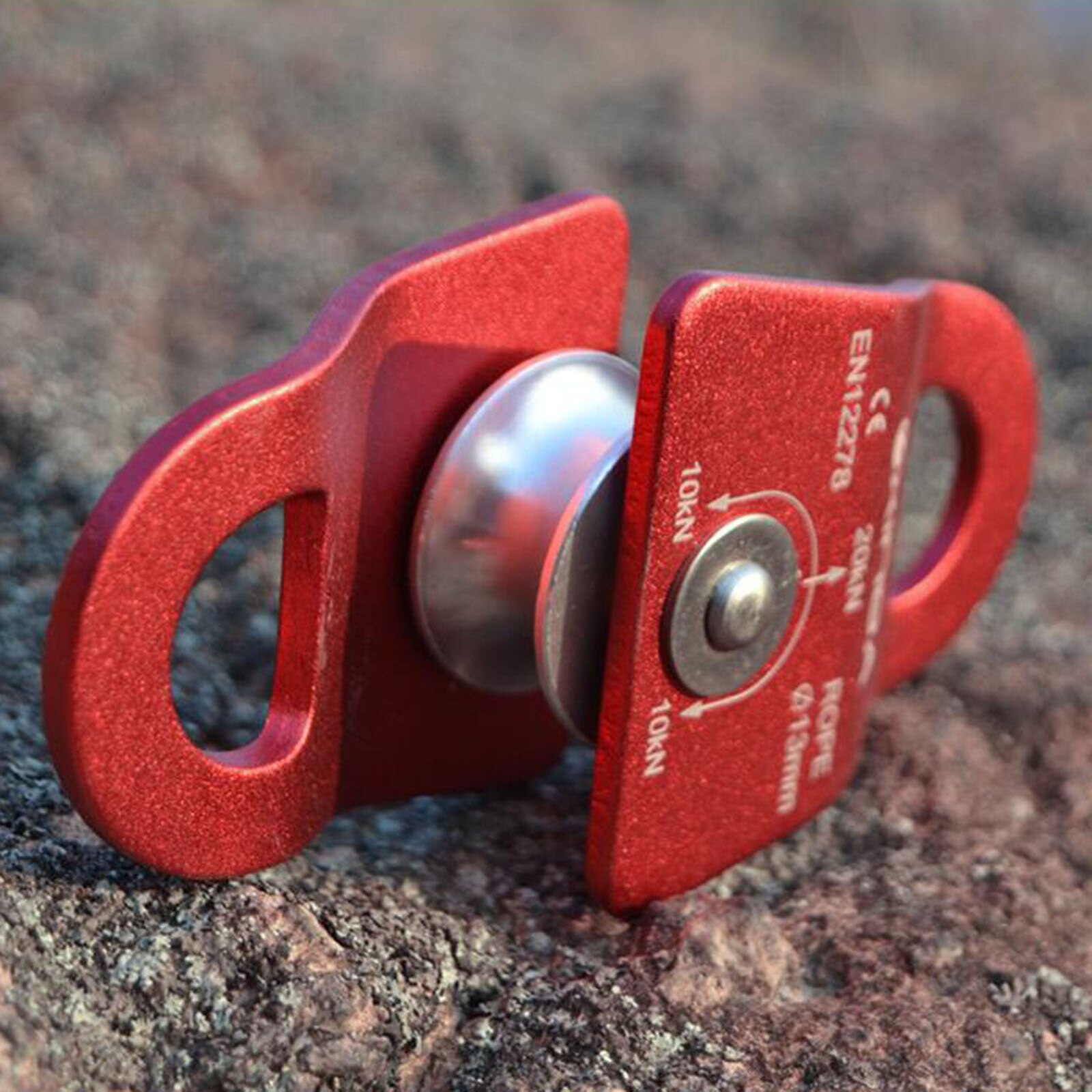 20KN 4500lbs General Purpose Mobile Pulley for Rock Tree Climbing 13mm Rope