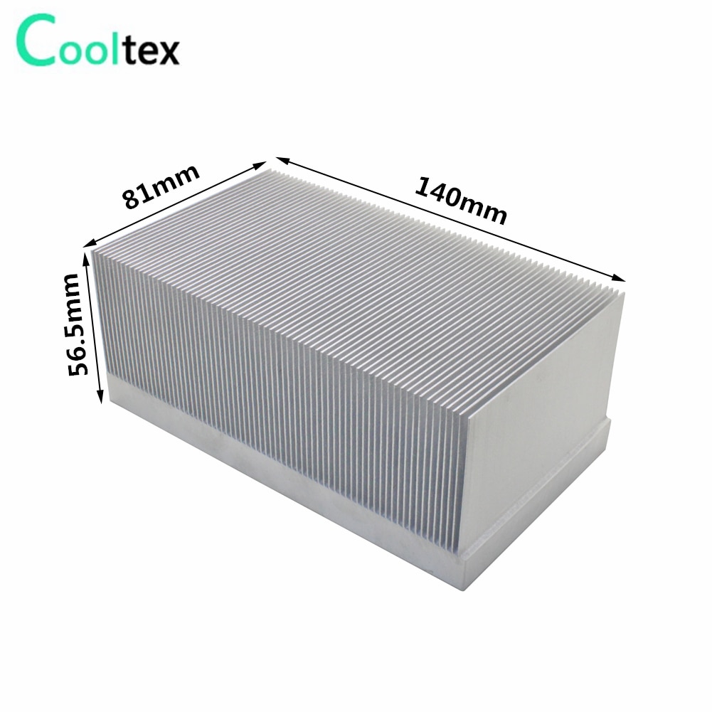 Aluminum Heatsink 140x81x56.5mm Skiving Fin Heat Sink Radiator for Electronic LED Integrated Circuit Cooling Cooler