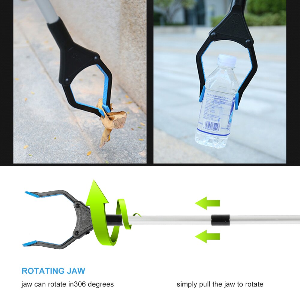 Foldable Litter Reachers Pickers Pick Up Tools Gripper Extender Grabber Picker Collapsible Garbage Pick Up Tool Grabbers