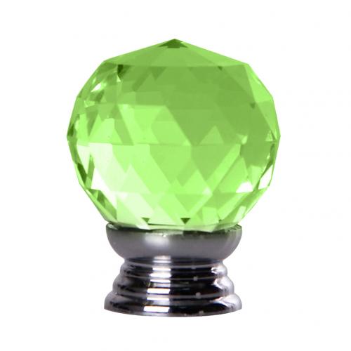 20mm enkele gaten glazen bolgreep meubelgreep dressoirknoppen kristallen kastgreep voor meubelbolgreep: Groente