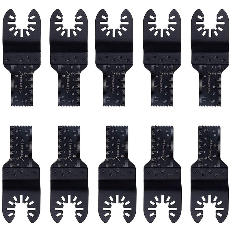 10 Stuks 10/20Mm Universal Multi Gereedschap Zaagblad Oscillerende Blade Multi Tool Voor Snijden Hout Plastic Kit