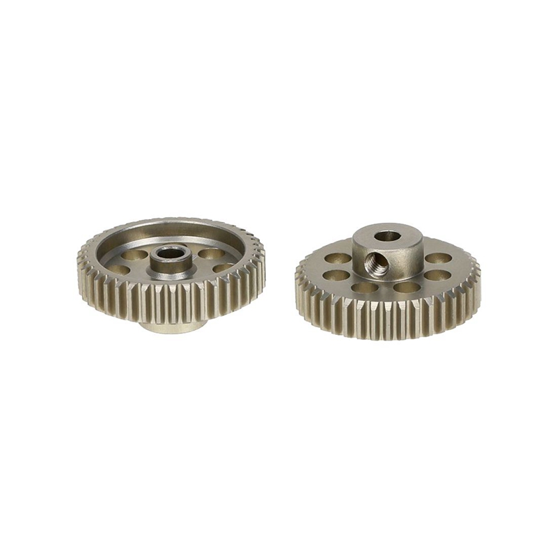 Motor de piñón para coche teledirigido, engranaje sin escobillas cepillado de 3.175Mm y 40T, 2 uds., aleación de aluminio 48P, engranaje recto 80T para Sakura D3
