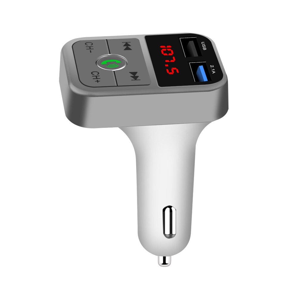 Dual Usb Car Charger Voor Iphone Xr Xs Max Xiaomi Samsung Quick Lading Auto-Oplader Telefoon Oplader Adapter In auto: Silver