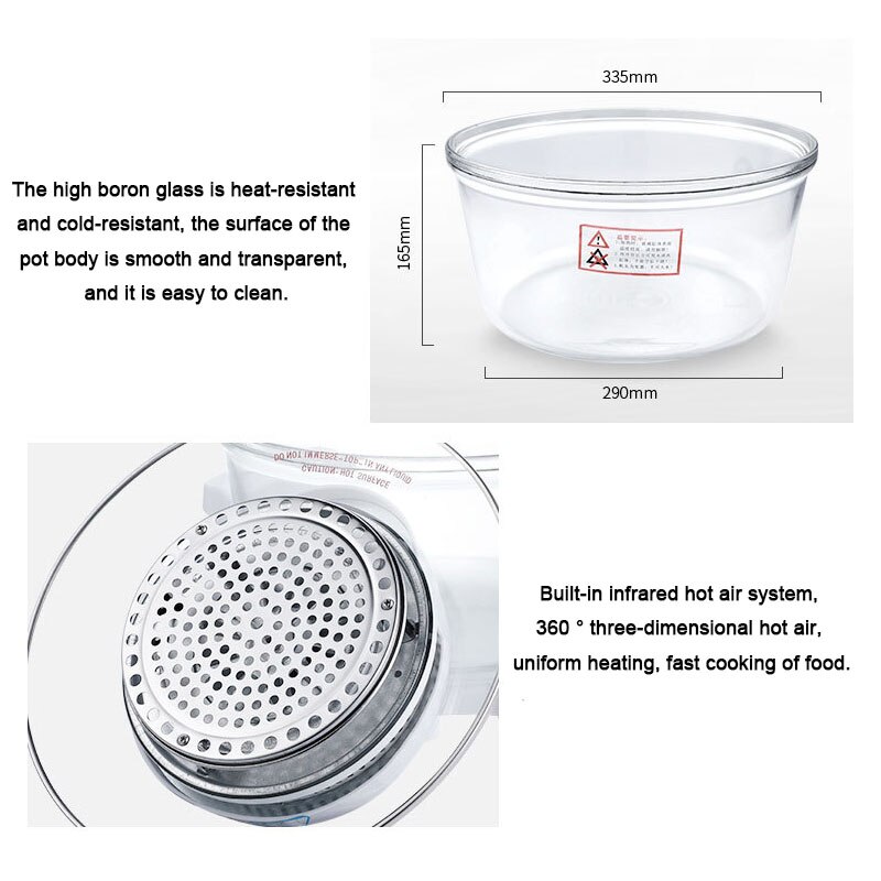 Household Electric Air Fryer Deep Fryer Fryer Intelligent Multifunctional Smokeless Convection Electric Frying Machine MT-A15