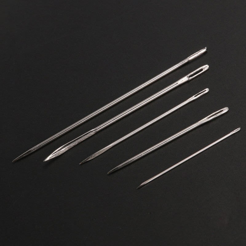 Leather Sewing Needles Stitching Needle Kit Thread Thimbles Hand Sewing DIY Tool