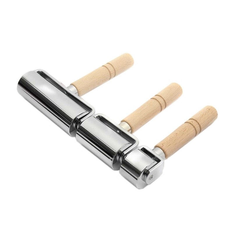 26/60/100MM Wood Leather Craft Roller Leather Press Edge Creaser Smoother For Craft DIY Handmade Hand Leather Pressing Tool