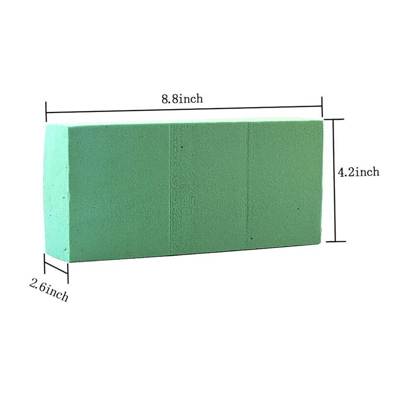 ! 10Pcs Floral Foam Blocks, Flower Holder Flower Styrofoam Green Bricks Applied Dry or Wet for Artificial Flowers