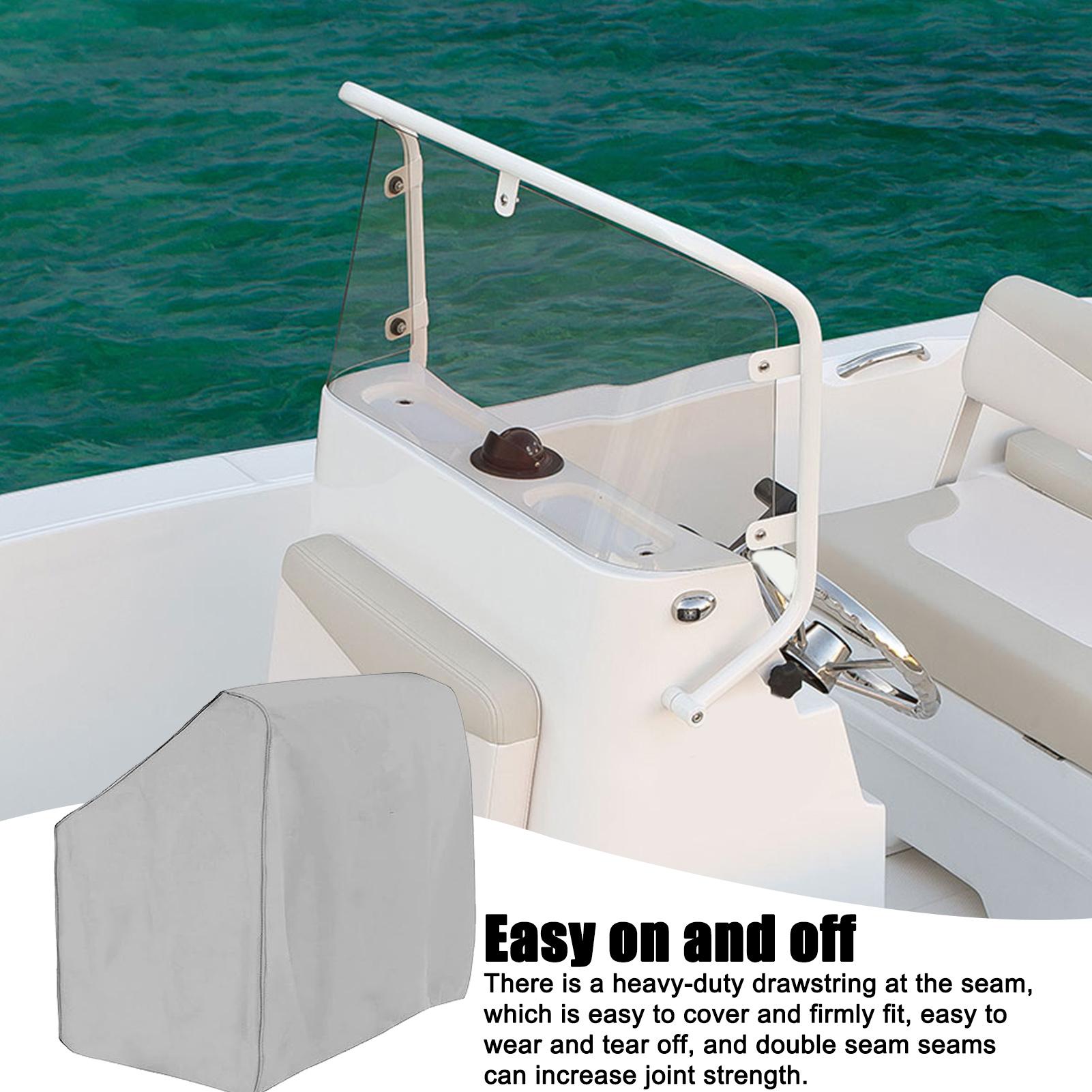 Boat Console Cover Marine Grade Waterproof Potable Canvas Console Protector Boat Accessories For Center Console Boats
