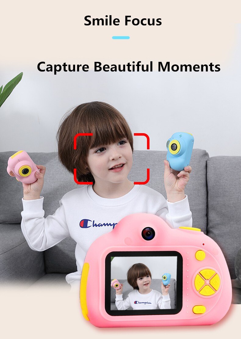 Kinderen Kawaii Camera HD Digitale 800 P TF Card Camcorder USB Oplaadbare Vroege Onderwijs Puzzel Nieuwigheden Speelgoed