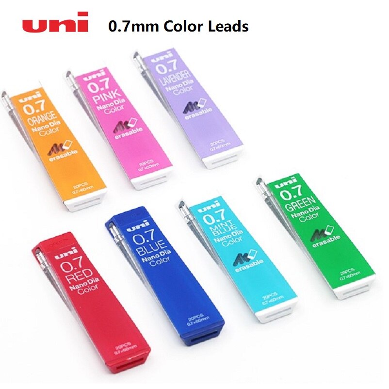 Different Color Lead UNI 202NDC 0.5/0.7mm Color Mechanical Pencil Leads... – Grandado