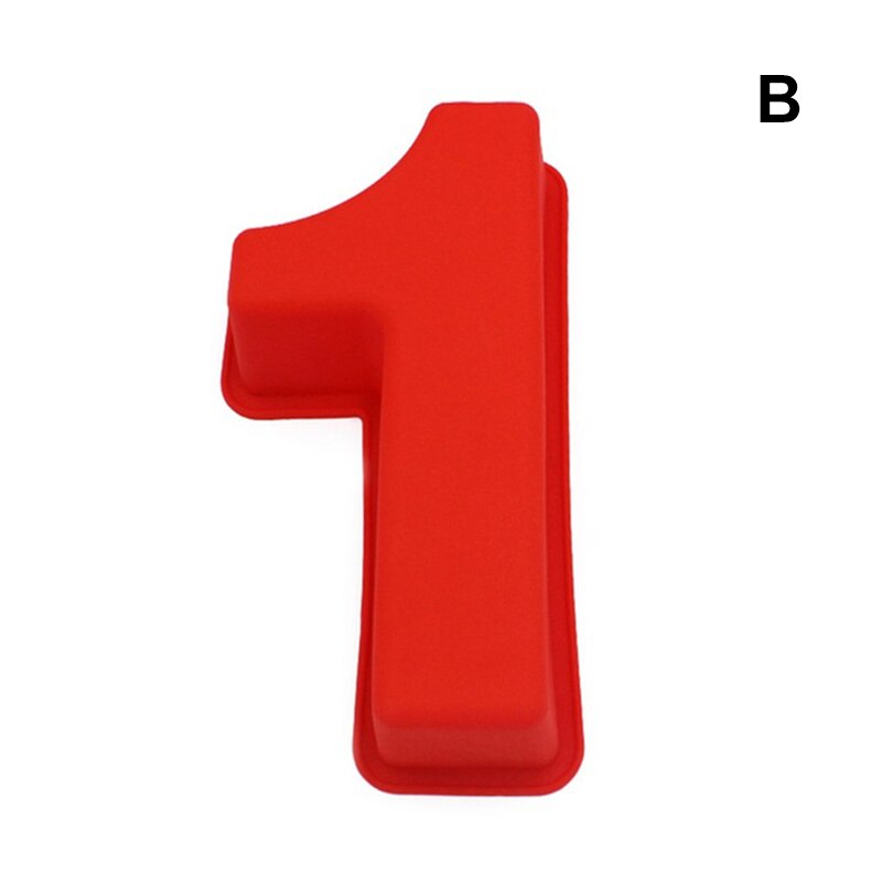 0-9 Número Digital molde de la torta números para tarta forma decoración de pasteles herramienta para boda cumpleaños aniversario: 1