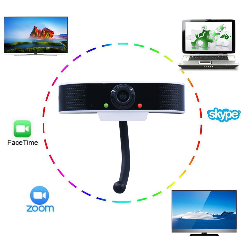 Cámara Web para microordenador, Webcam con micrófono HD incorporado, 1080x1932, USB, Plug n Play, vídeo de pantalla panorámica 4, 1088 P: 1Pcs