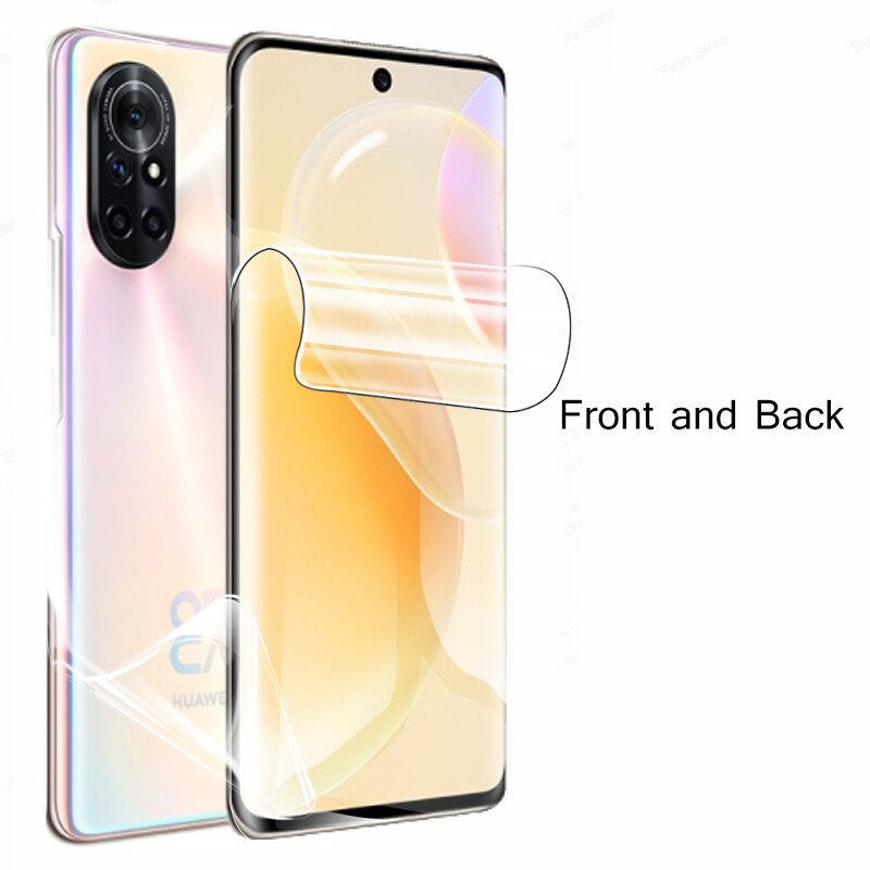 Pellicola 3 in 1 Hydrogel per Huawei nova 8 pellicola protettiva per fotocamera per Huawei nova 8 pro 8pro 5G pellicola protettiva non in vetro: davanti e Back / nova 8