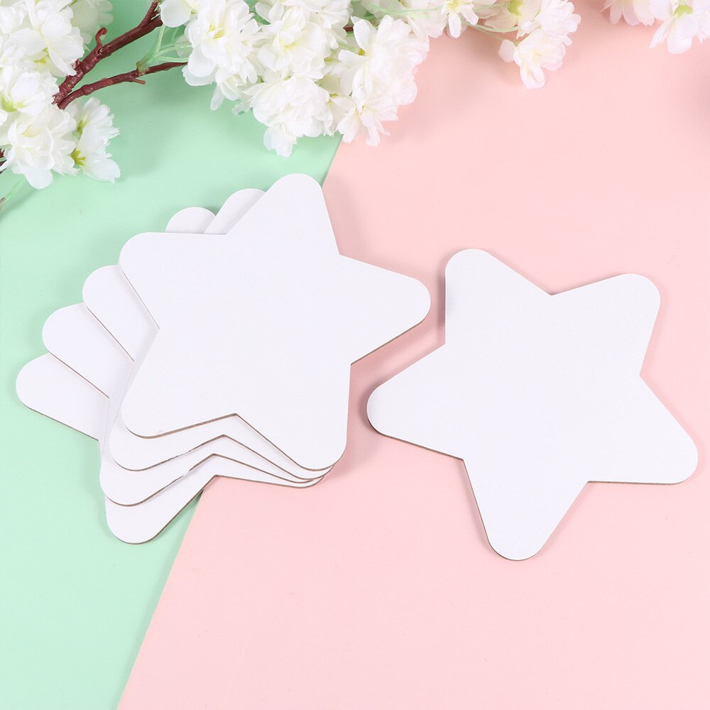 5 Pcs Simulation Round Edge Star Shape Cotton Drawing Board Thicken Art Painting Board Artist Paper Board Oil Paint Canvas Sketc