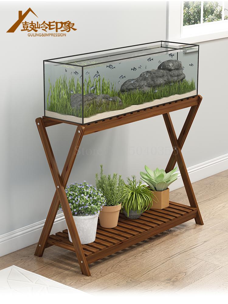 Flower shelf multi-storey indoor special wood floor-standing green flower pot rack living room balcony fleshy flower rack