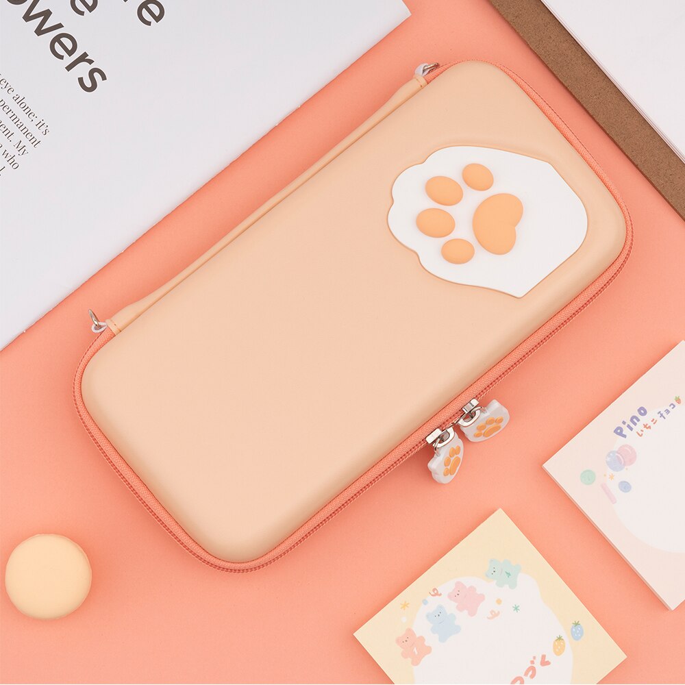 Cute Cat Paw Nintendo Switch Storage Bag NS Console Case Portable Storge Bag for Nintendo Switch/Switch Lite Game Accessoriaes