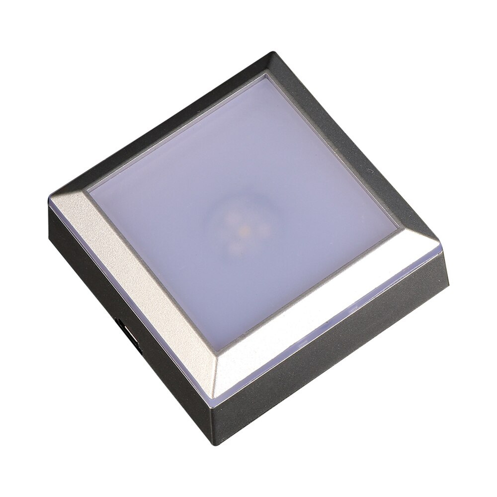 LED Light Base Display Show Stand with Sensitive Touch Switch Colorful Lights Square Crystal Stand